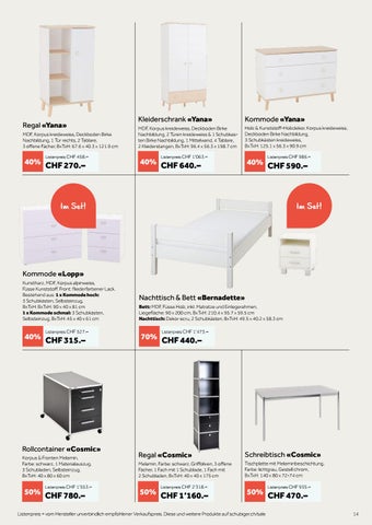 schubiger 家具目录 · 40% - 70% sparen im grossen Sale bei Schubiger 家具 第 14 页