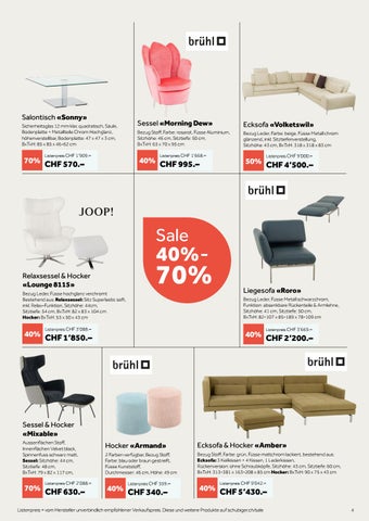 schubiger 家具目录 · 40% - 70% sparen im grossen Sale bei Schubiger 家具 第 4 页