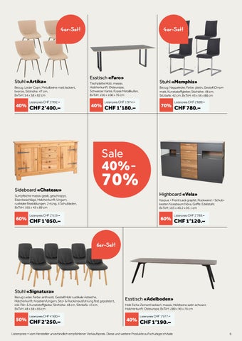 schubiger 家具目录 · 40% - 70% sparen im grossen Sale bei Schubiger 家具 第 6 页
