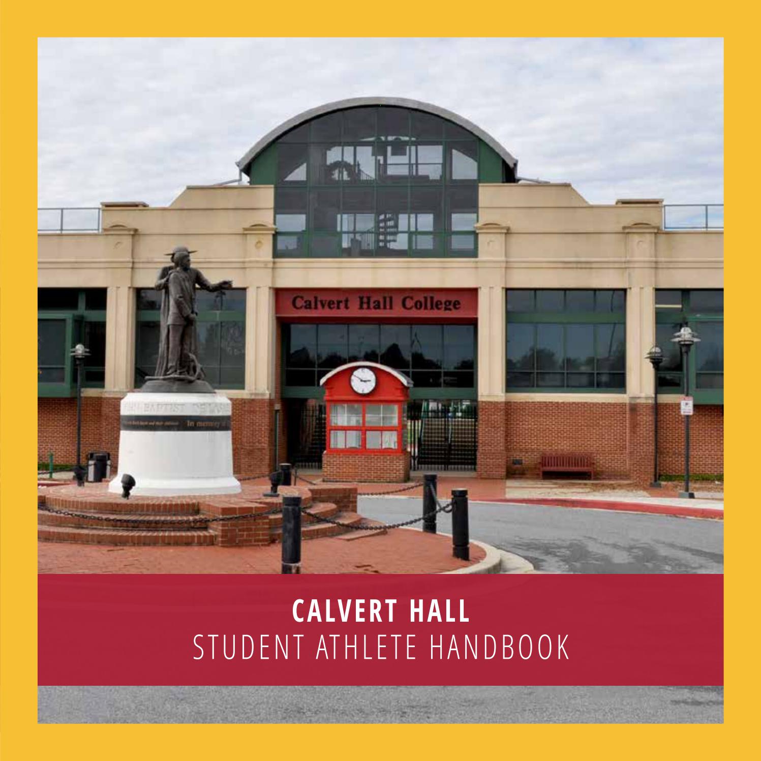 Calvert Hall Student Athlete Handbook By Calvert Hall College High
