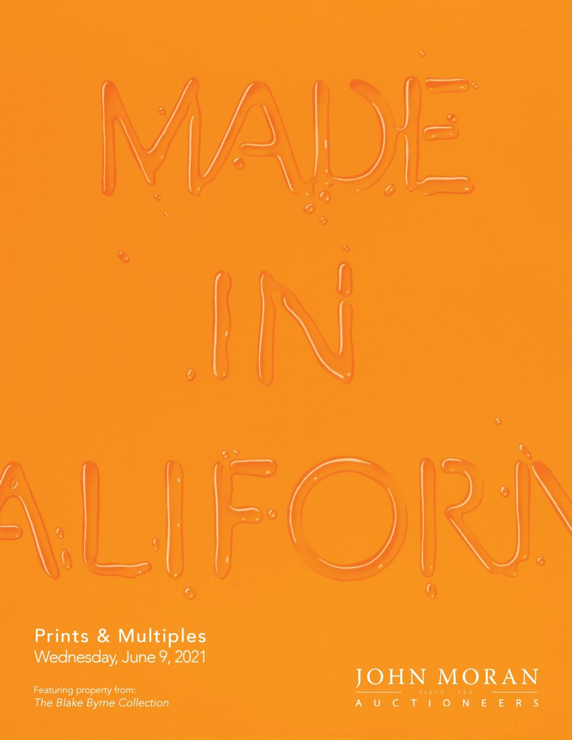 Prints & Multiples — June 9, 2021 John Moran Auctioneers by