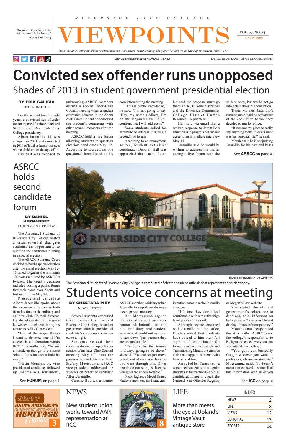 Viewpoints Vol. 99 Issue 14 by RCC Viewpoints - Issuu