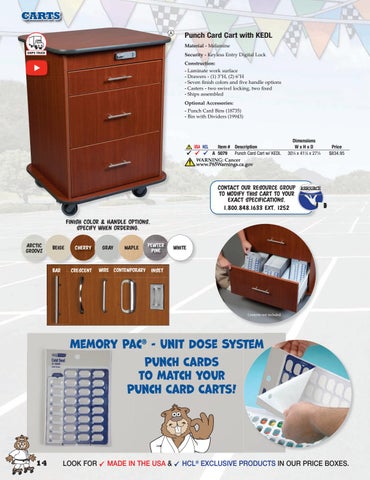Health Care Logistics, Inc. 2021 家具目录 · Carts by 第 14 页