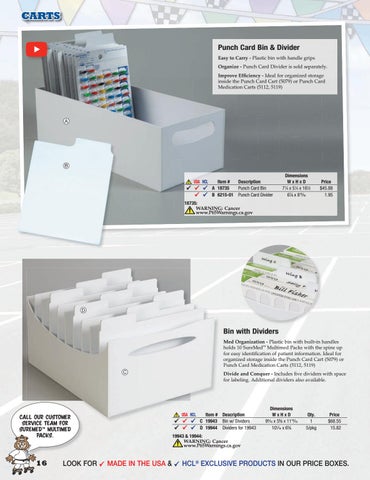 Health Care Logistics, Inc. 2021 家具目录 · Carts by 第 16 页