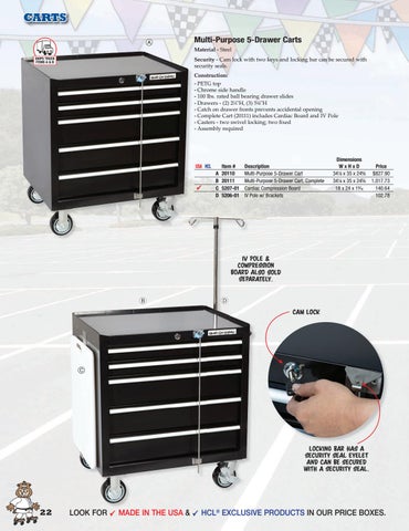 Health Care Logistics, Inc. 2021 家具目录 · Carts by 第 22 页