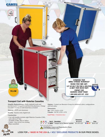 Health Care Logistics, Inc. 2021 家具目录 · Carts by 第 24 页