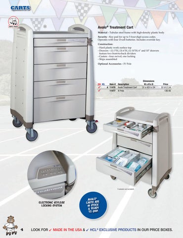 Health Care Logistics, Inc. 2021 家具目录 · Carts by 第 4 页