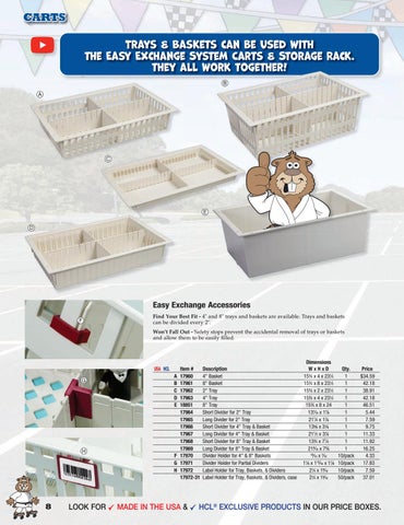 Health Care Logistics, Inc. 2021 家具目录 · Carts by 第 8 页