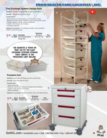Health Care Logistics, Inc. 2021 家具目录 · Carts by 第 9 页