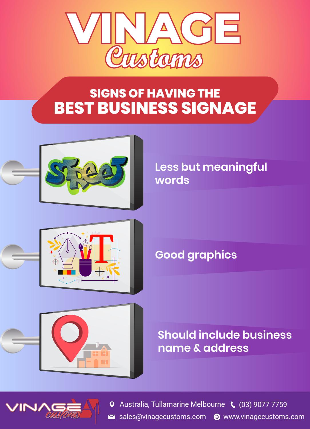 Business Signage Melbourne by lucasedison281 Issuu