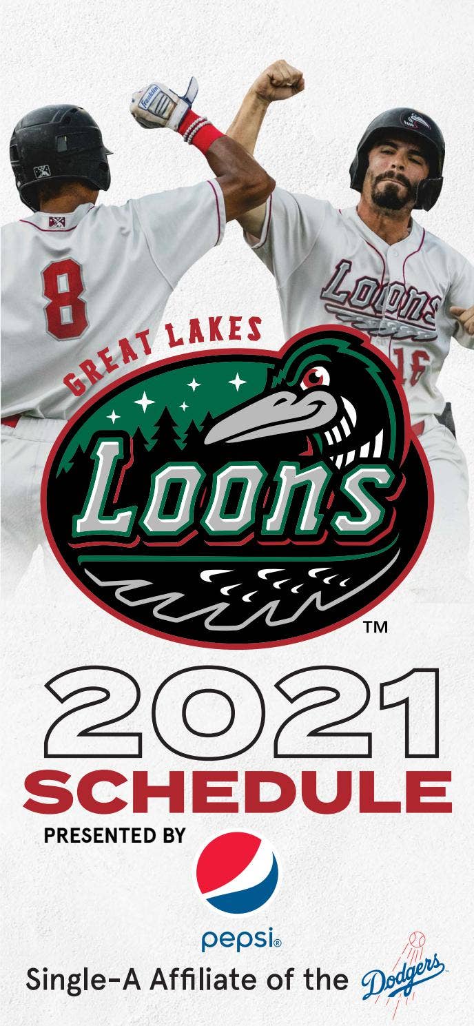 Loons Schedule 2021 Great Lakes Loons Pocket Schedule by loonsbaseball - Issuu
