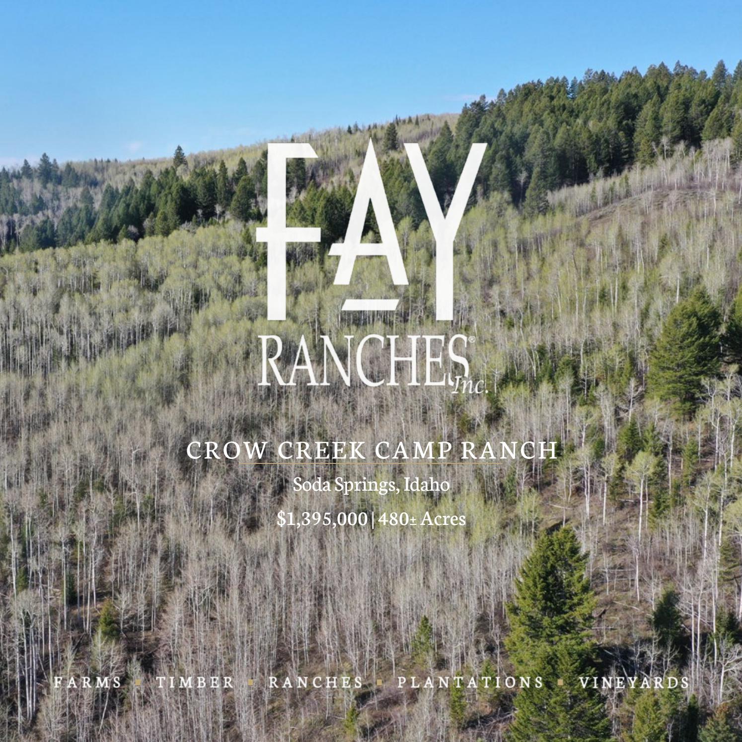 SOLD Crow Creek Camp Ranch Fay Ranches by Fay Ranches Issuu