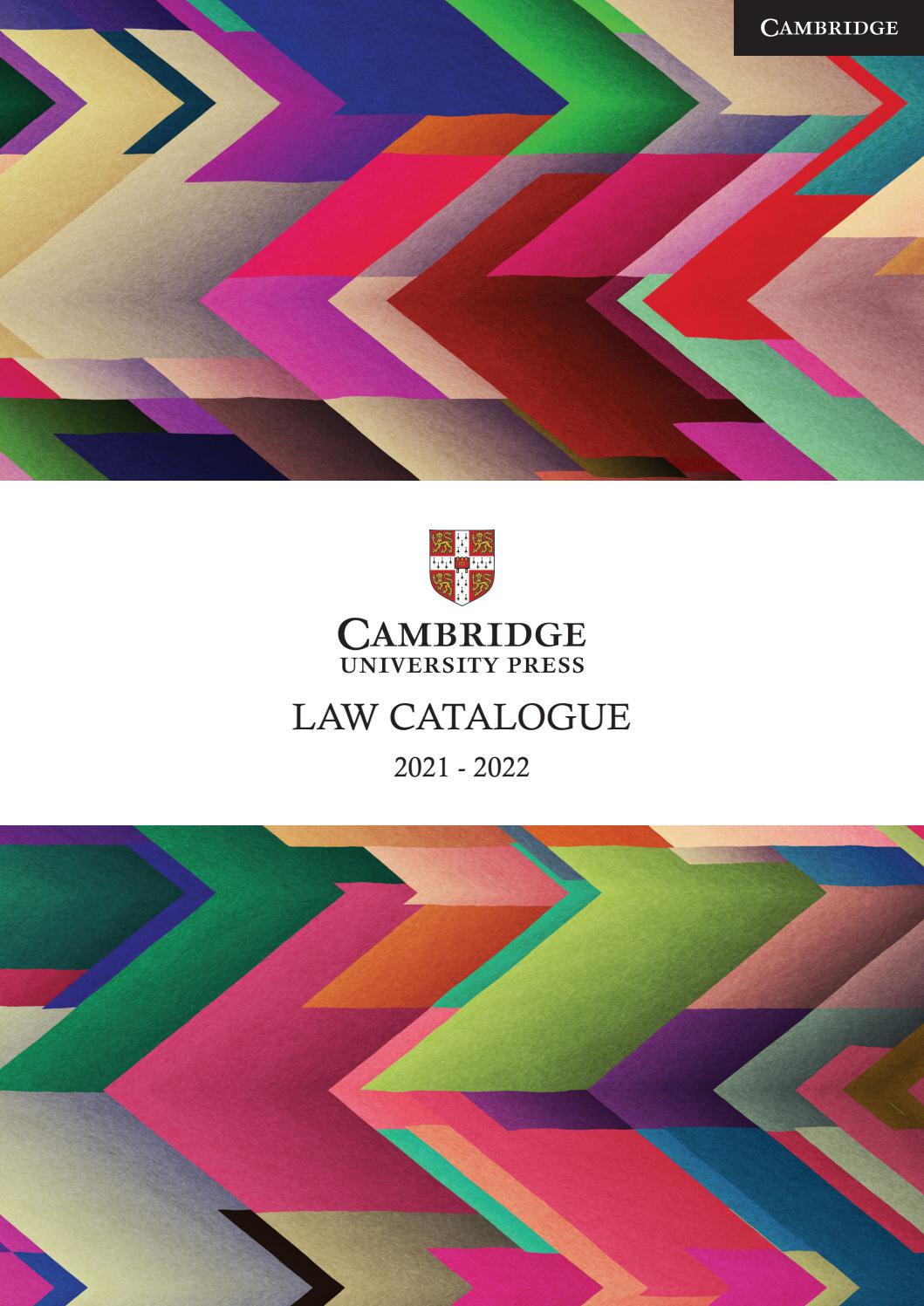 ANZ Law Catalogue, 2021 2022 by Cambridge University Press, Asia Issuu