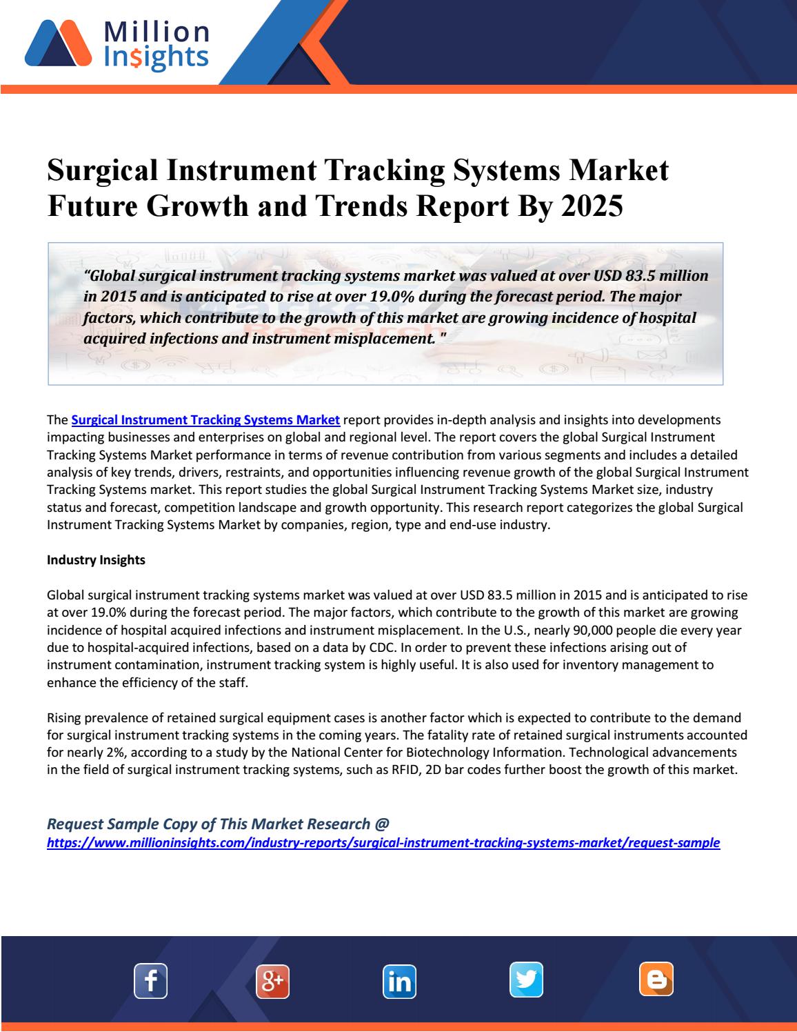 Surgical Instrument Tracking Systems Market Business Plans, Strategies