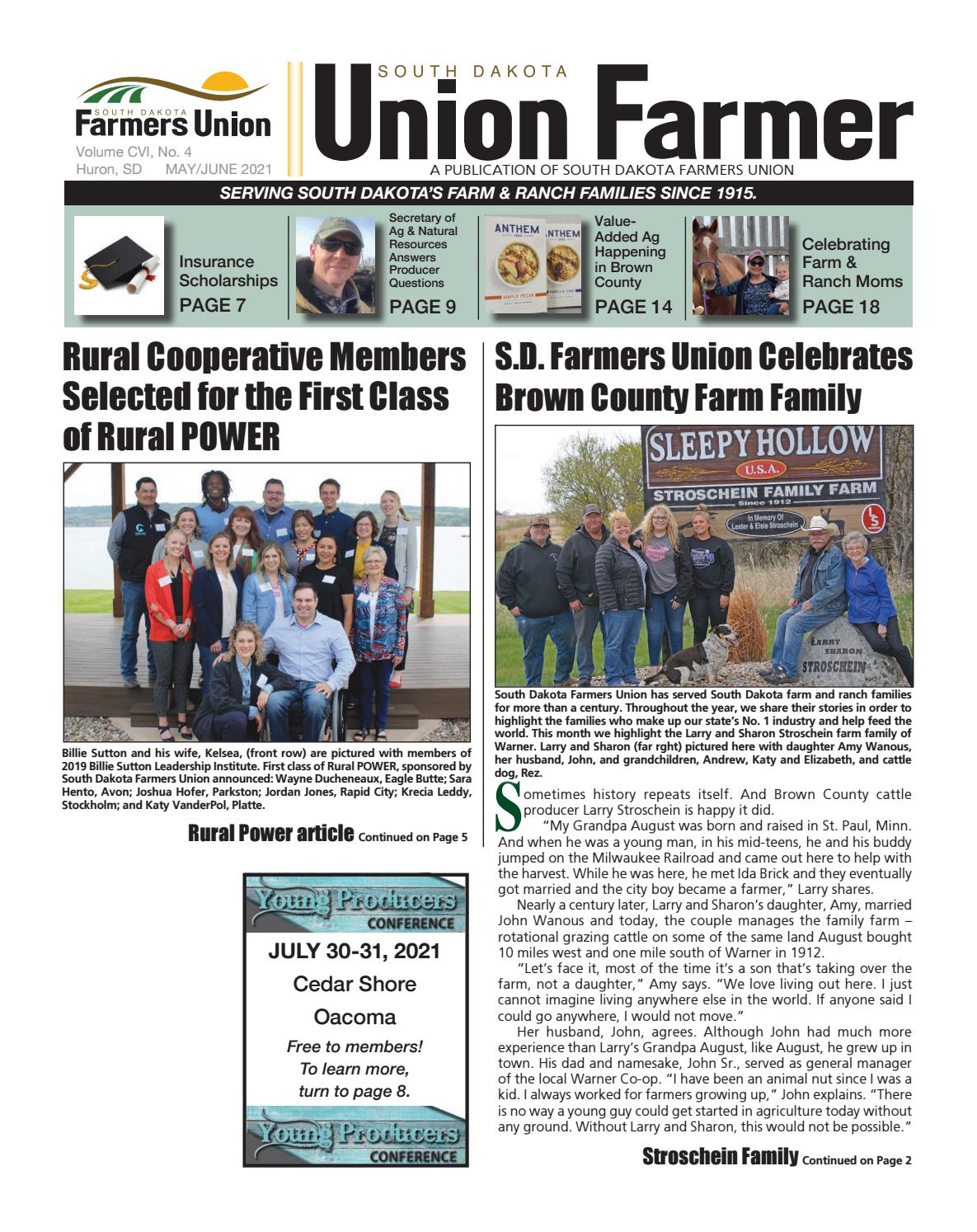 Union Farmer May/June 2021 by South Dakota Farmers Union Issuu