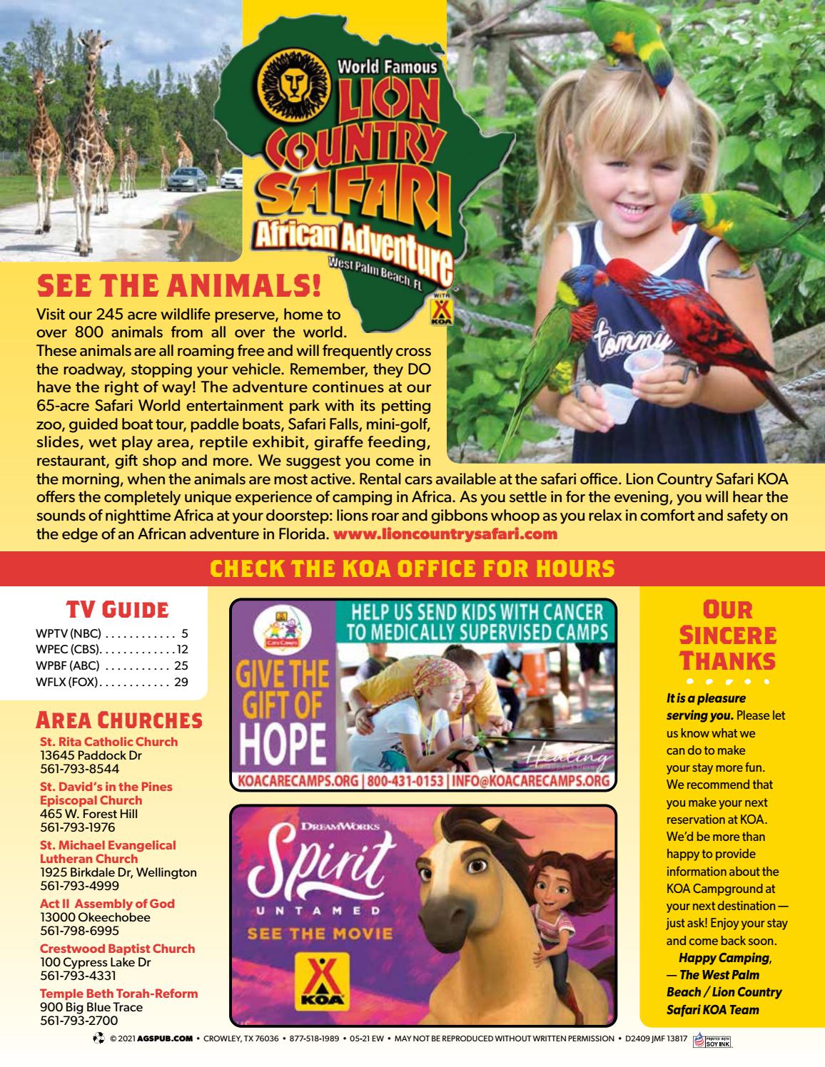 West Palm Beach/Lion Country Safari KOA by AGS/Texas Advertising Issuu