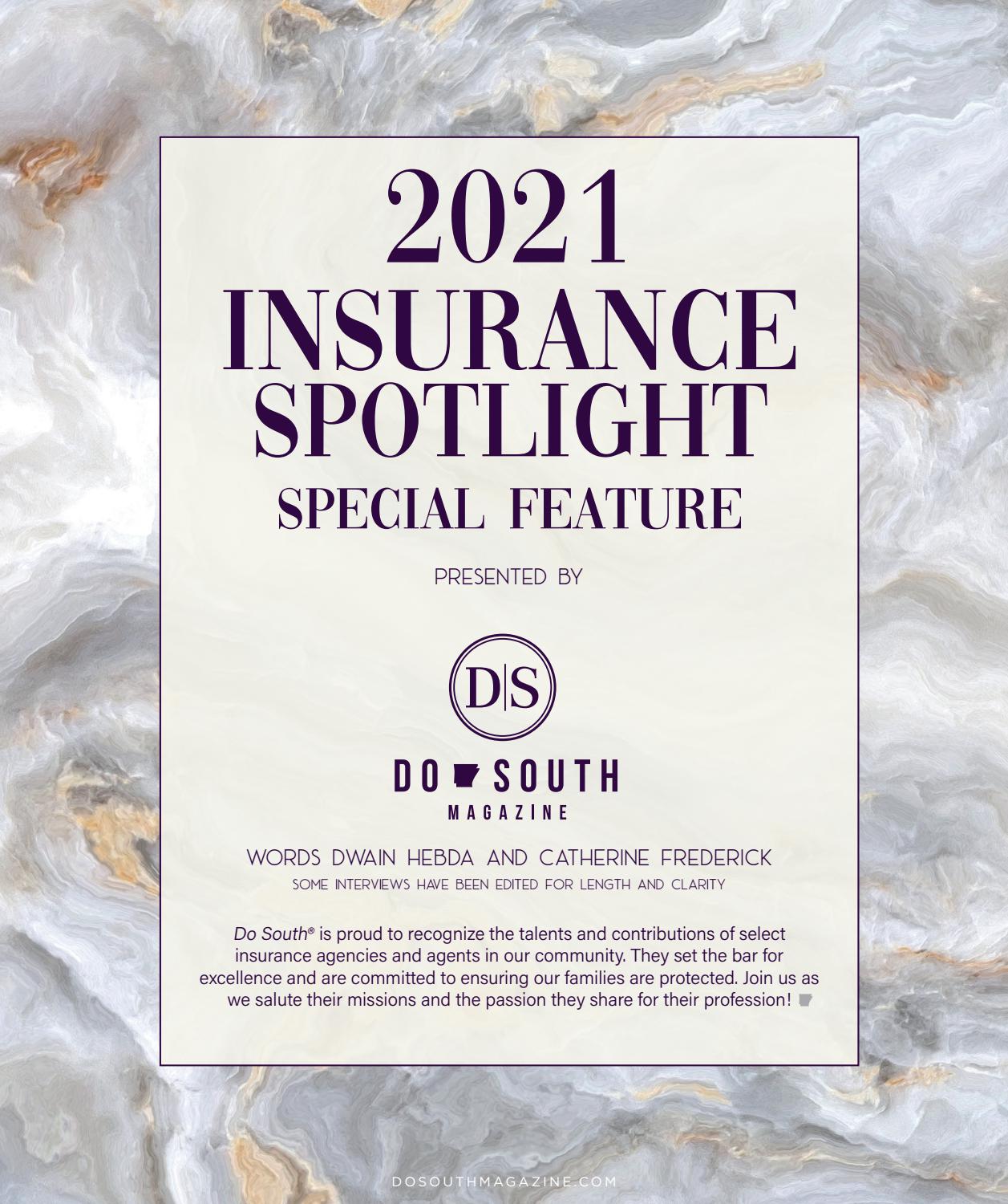 INSURANCE SPOTLIGHT June 2021 by Do South Magazine Issuu