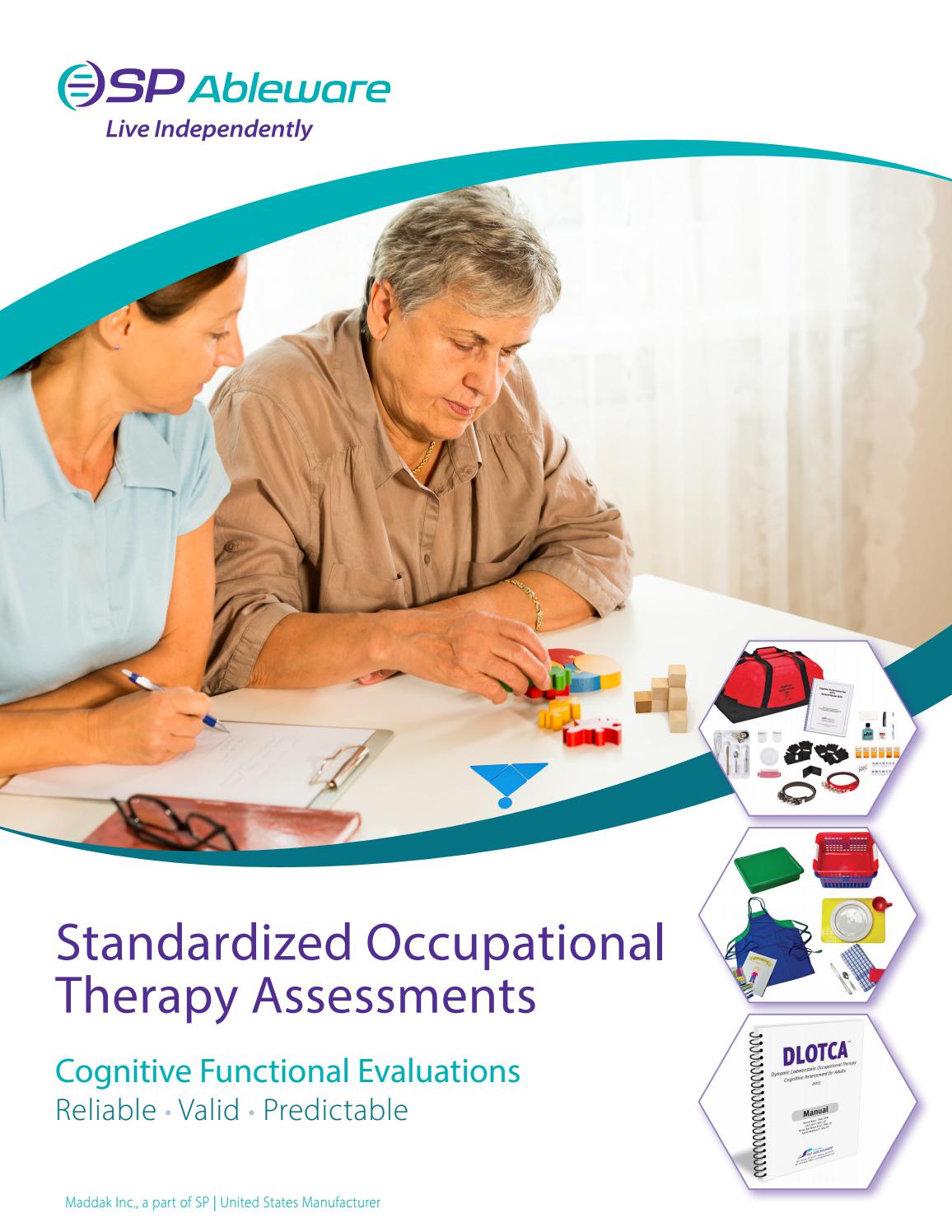 Assessment Tools for Occupational Therapists by SP Scientific