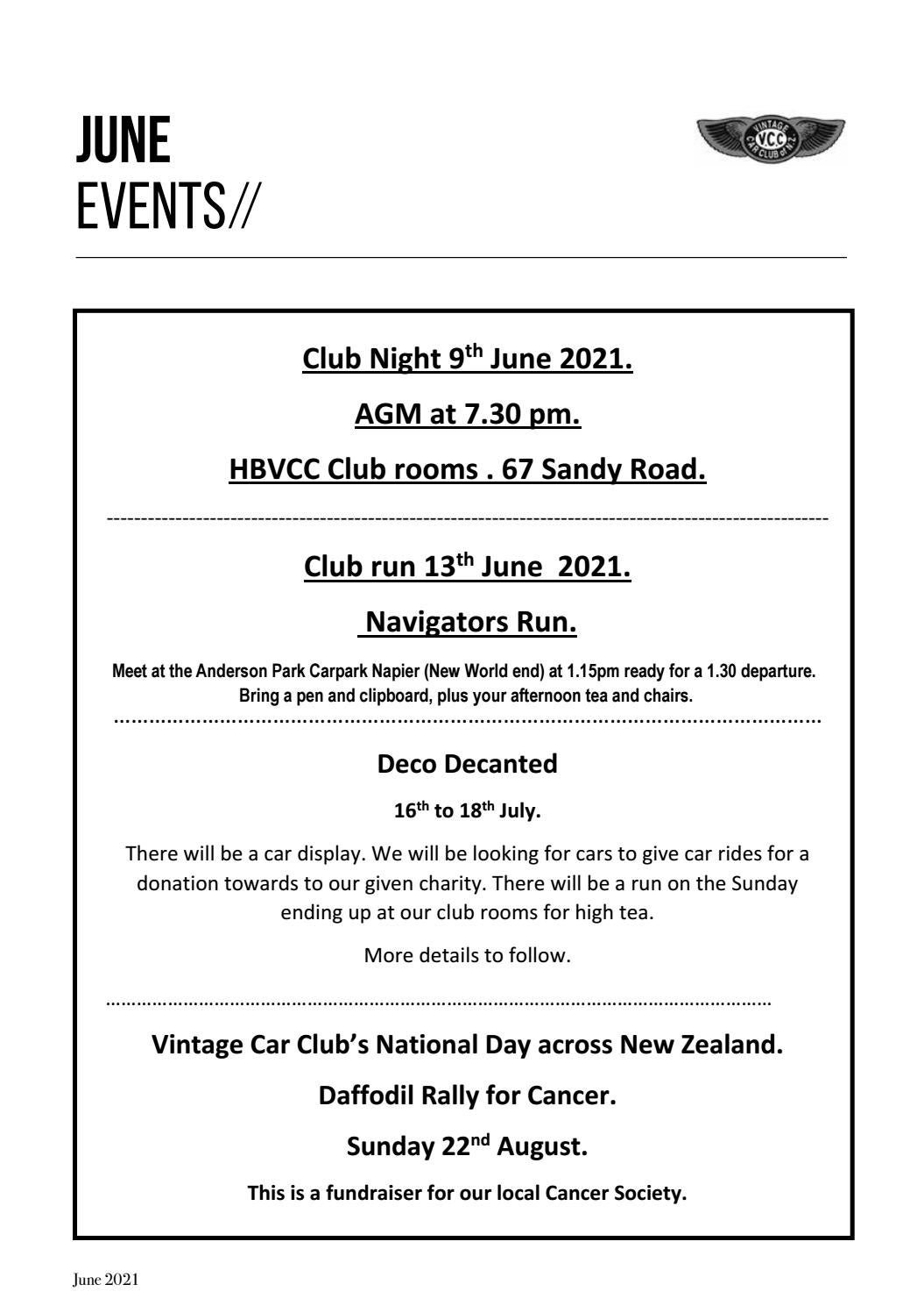 Hawkes Bay VCC June 2021 by Vintage Car Club of New Zealand Issuu