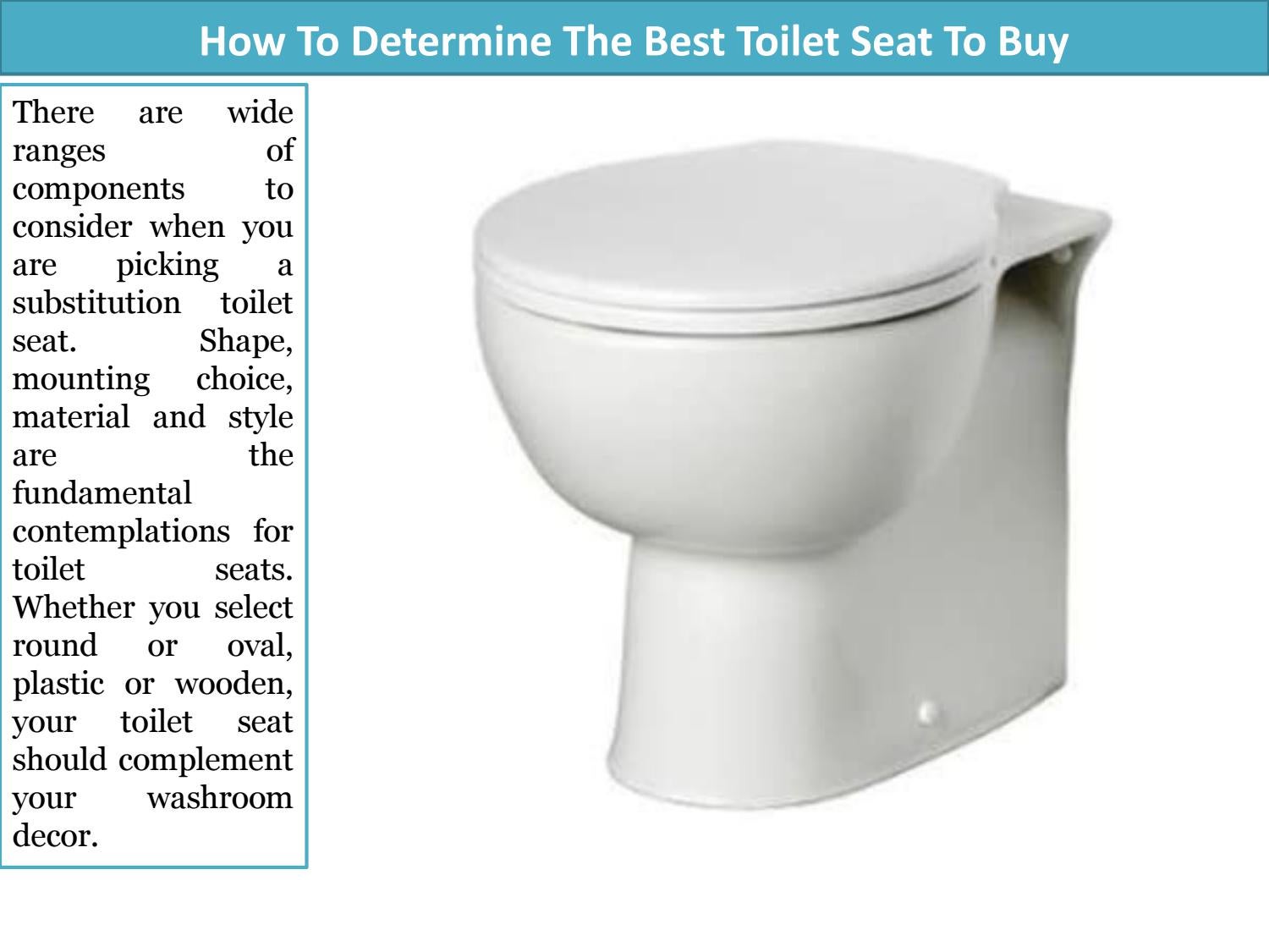 How To Determine The Best Toilet Seat To Buy by Cheap Replacement Toilet Seats Issuu