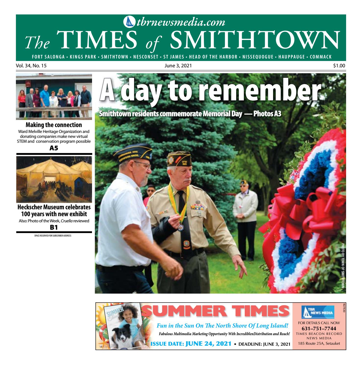 The Times Of Smithtown June 3 2021 By Tbr News Media Issuu