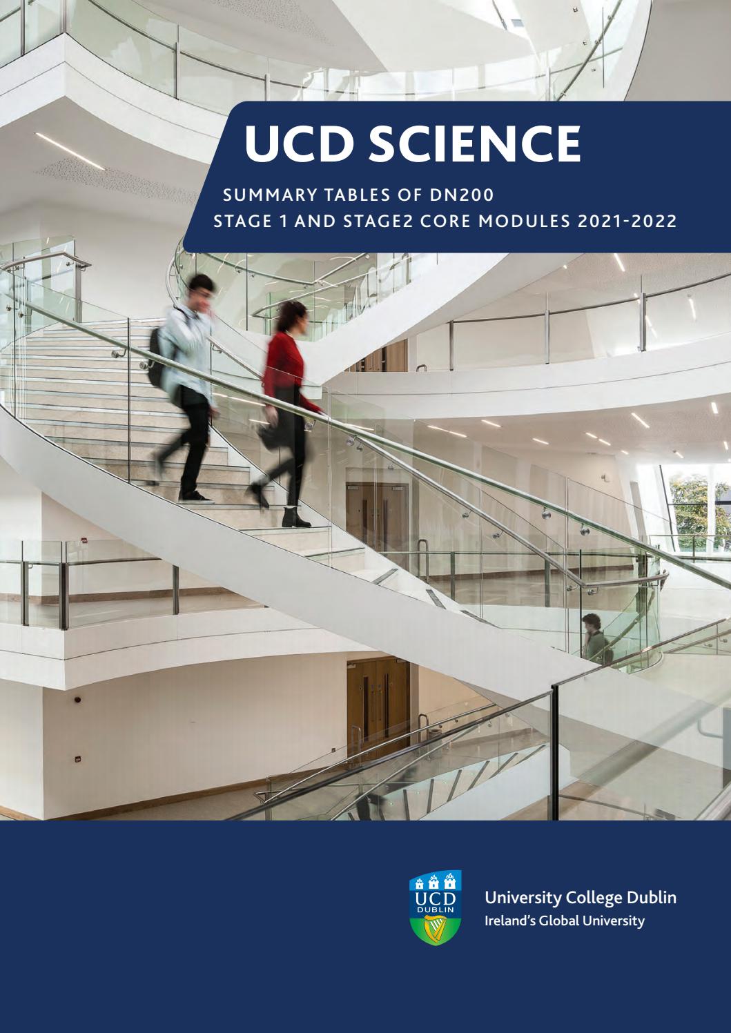 UCD Science Summary Tables of DN200 2021 2022 by Th!nk Media Issuu