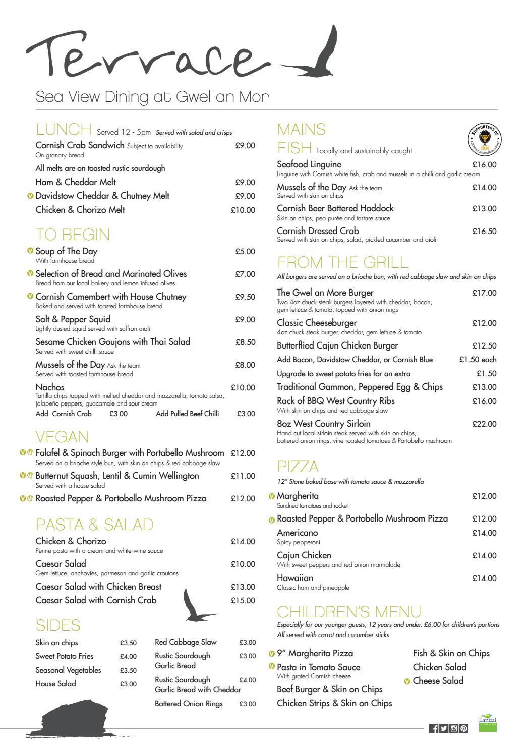 The Terrace dinein menu by gwelanmor Issuu