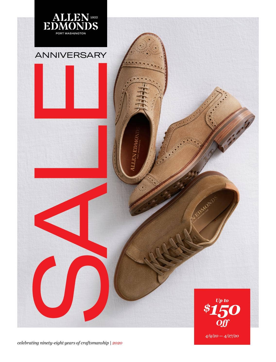 2020 Allen Edmonds Anniversary Sale by Allen Edmonds Shoe Corporation