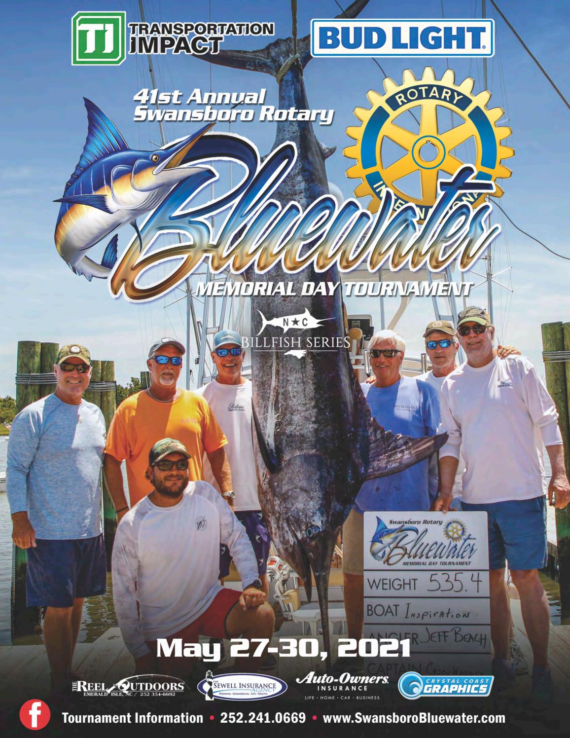 2021 Swansboro Rotary Club Memorial Day Bluewater Tournament by Anita Lancaster Issuu