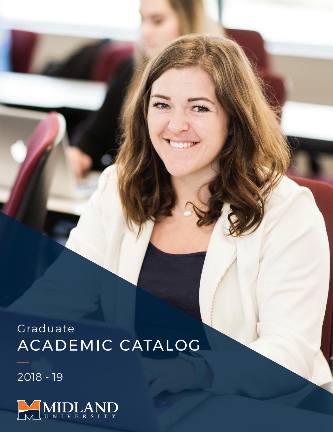 20182019 Midland University Graduate Academic Catalog by Midland