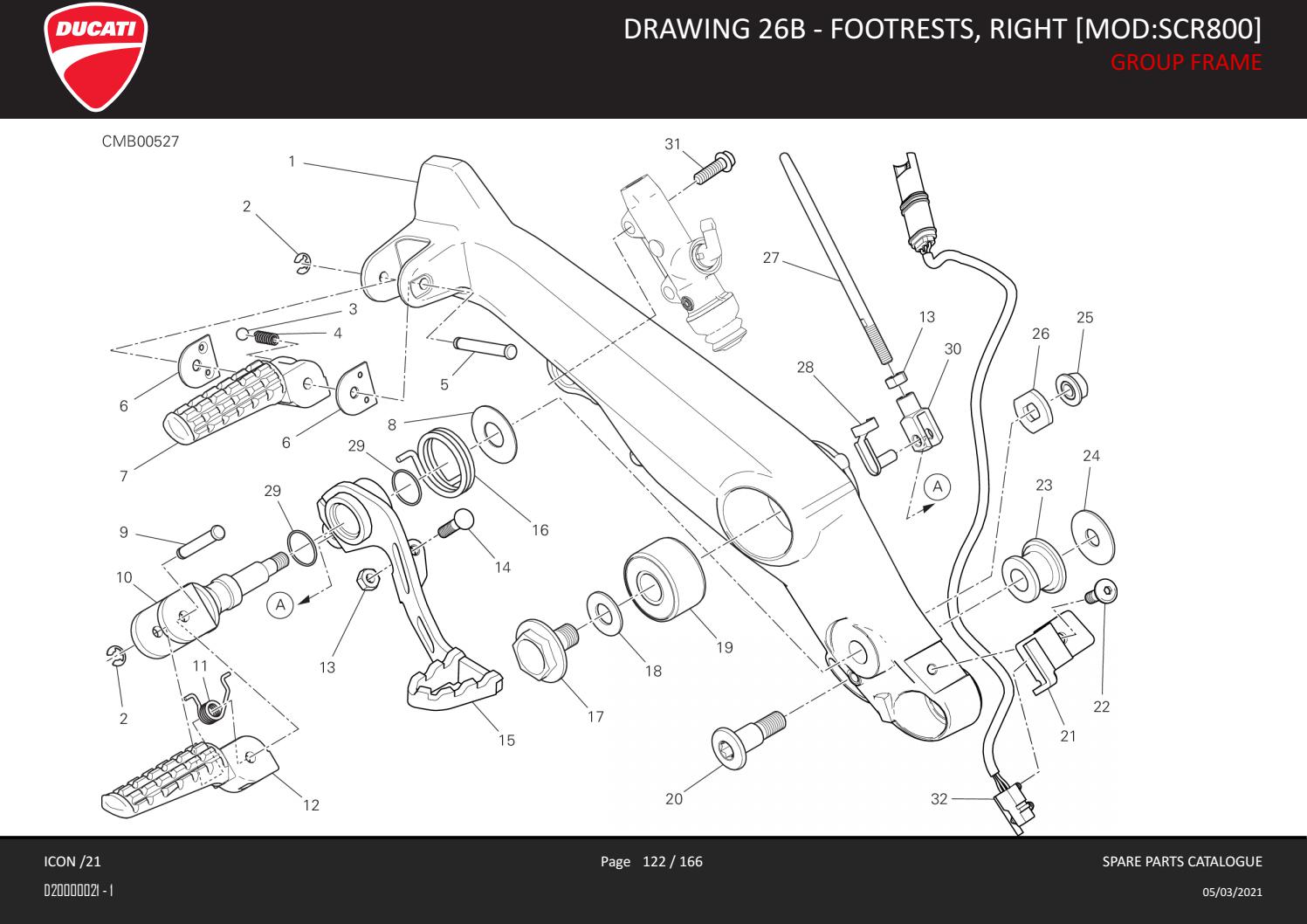 Ducati Omaha OEM Parts Diagram 2021 Scrambler Icon by Ducati Omaha Issuu