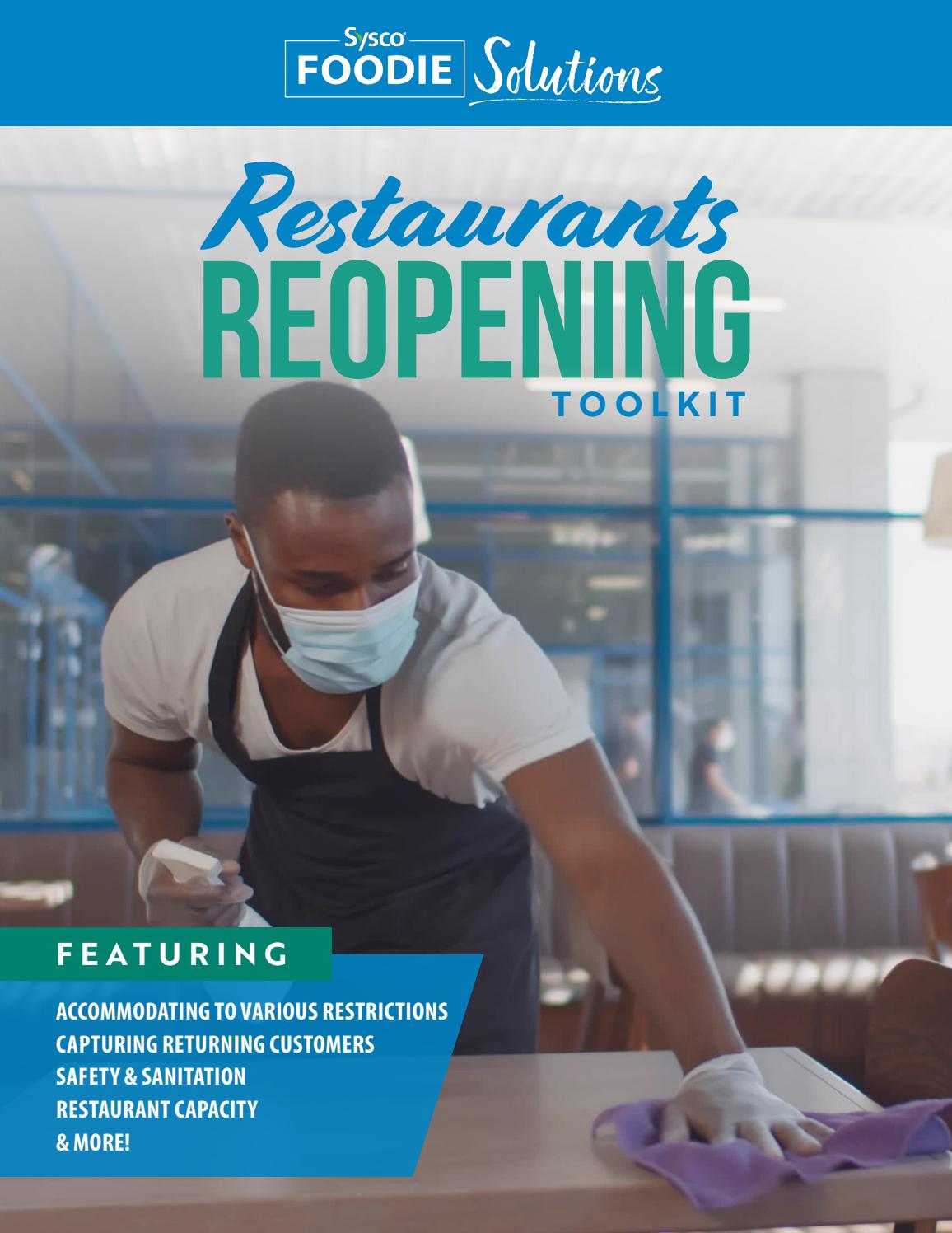 Foodie Solutions Restaurants Reopening Toolkit by Sysco Canada Issuu
