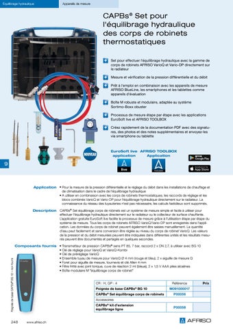 Robinetteries pour radiateurs et équilibrage hydraulique 第 12 页