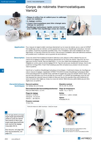 Robinetteries pour radiateurs et équilibrage hydraulique 第 14 页