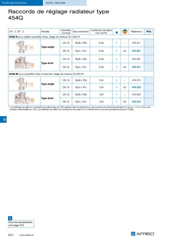 Robinetteries pour radiateurs et équilibrage hydraulique 第 18 页