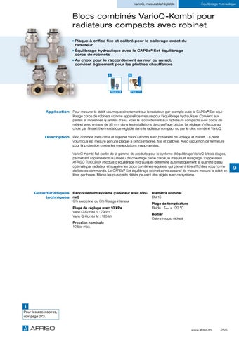 Robinetteries pour radiateurs et équilibrage hydraulique 第 19 页