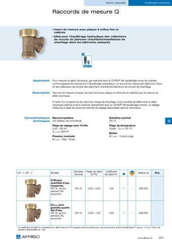 Robinetteries pour radiateurs et équilibrage hydraulique 第 21 页