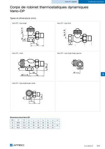 Robinetteries pour radiateurs et équilibrage hydraulique 第 23 页