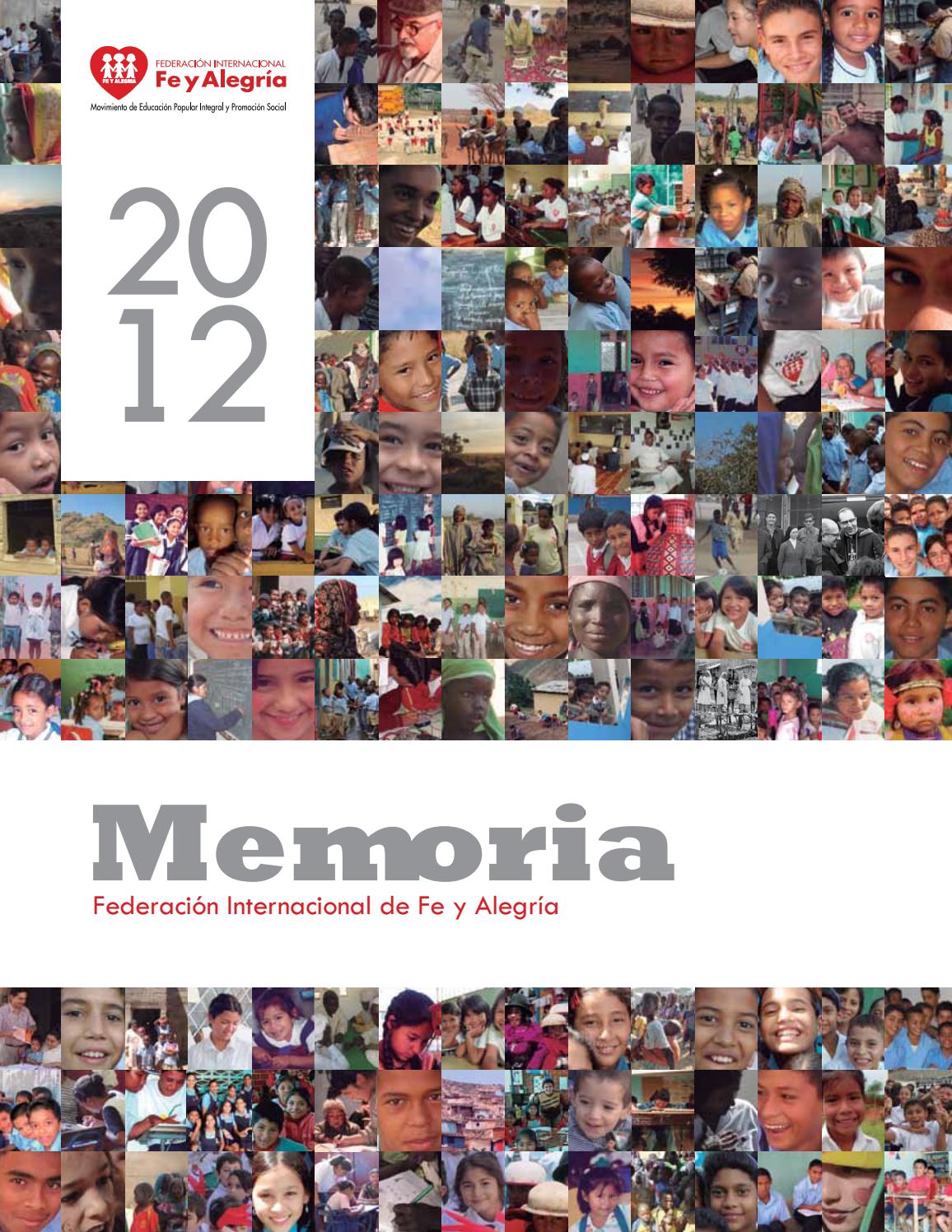 Portada de la Memoria Federativa 2012