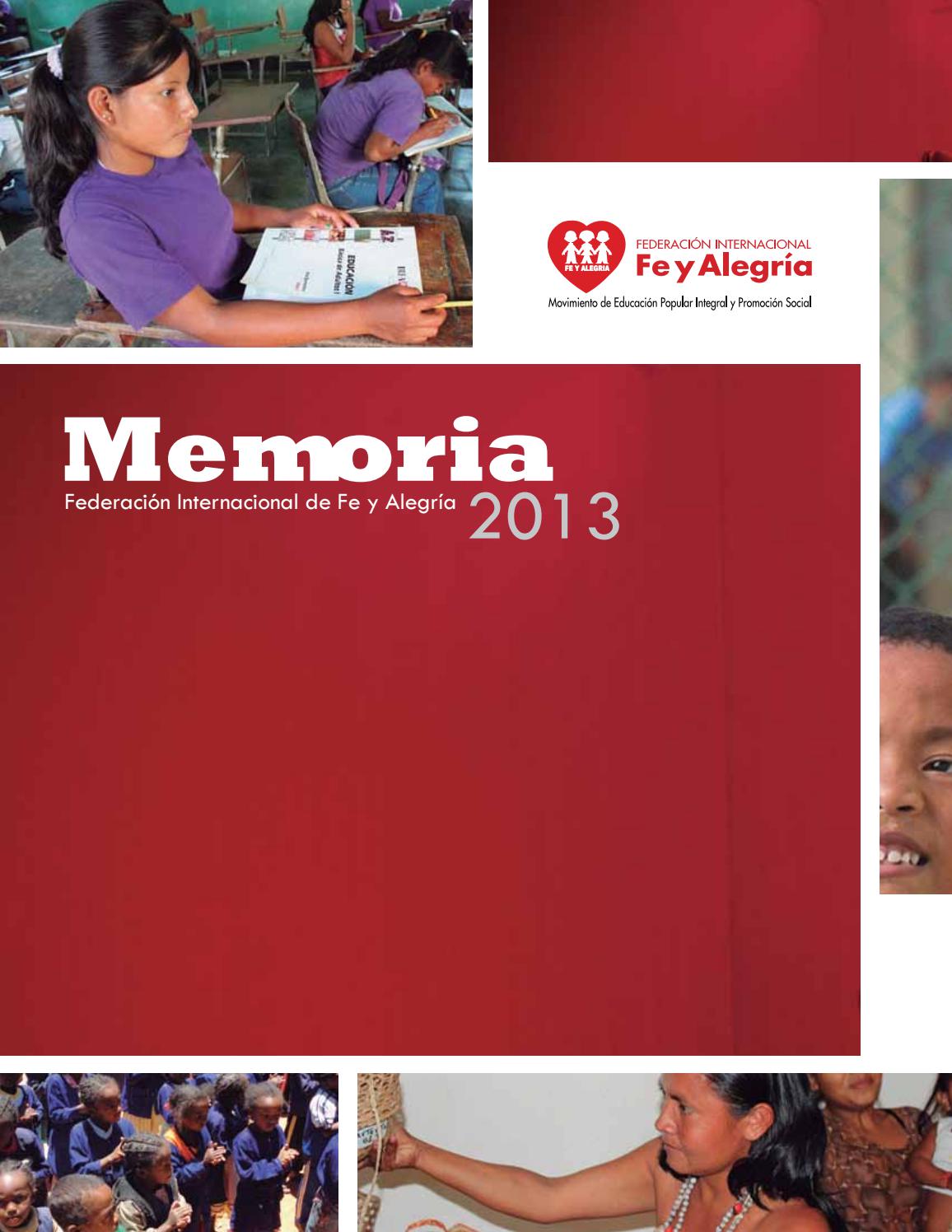 Portada de la Memoria Federativa 2013