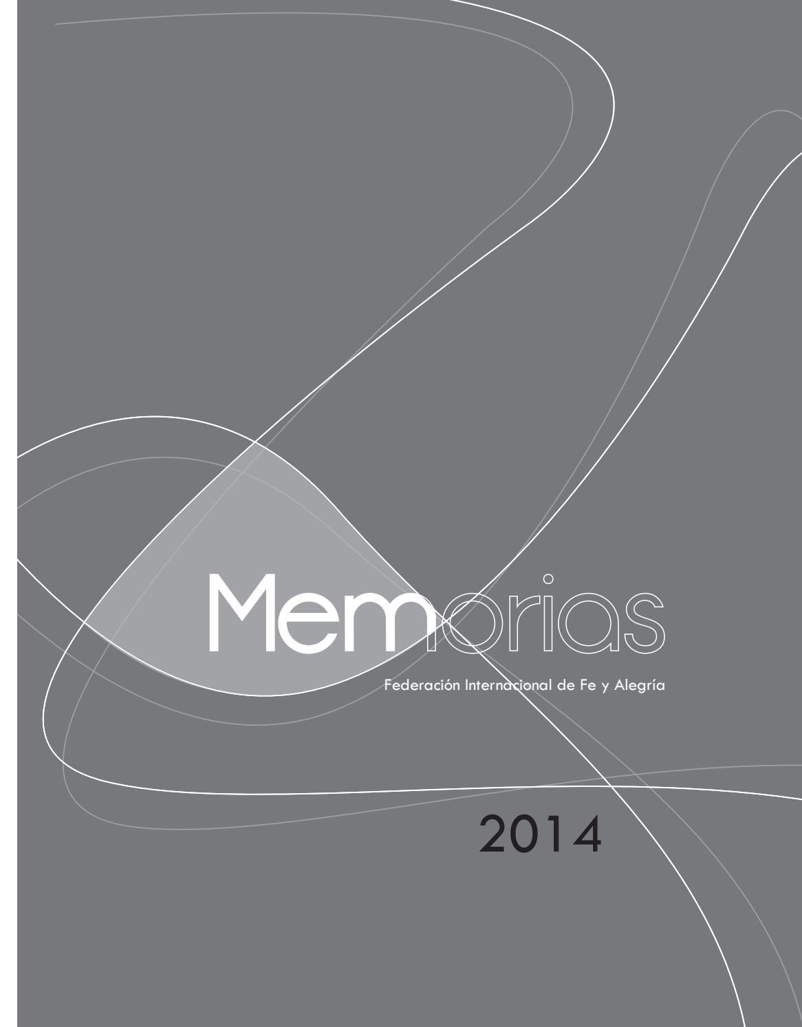 Portada de la Memoria Federativa 2014