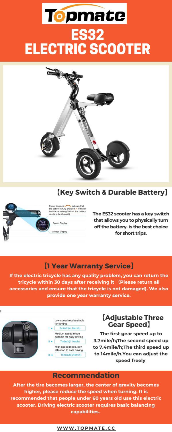 TopMate ES32 Electric Scooter. by Top Mate Issuu