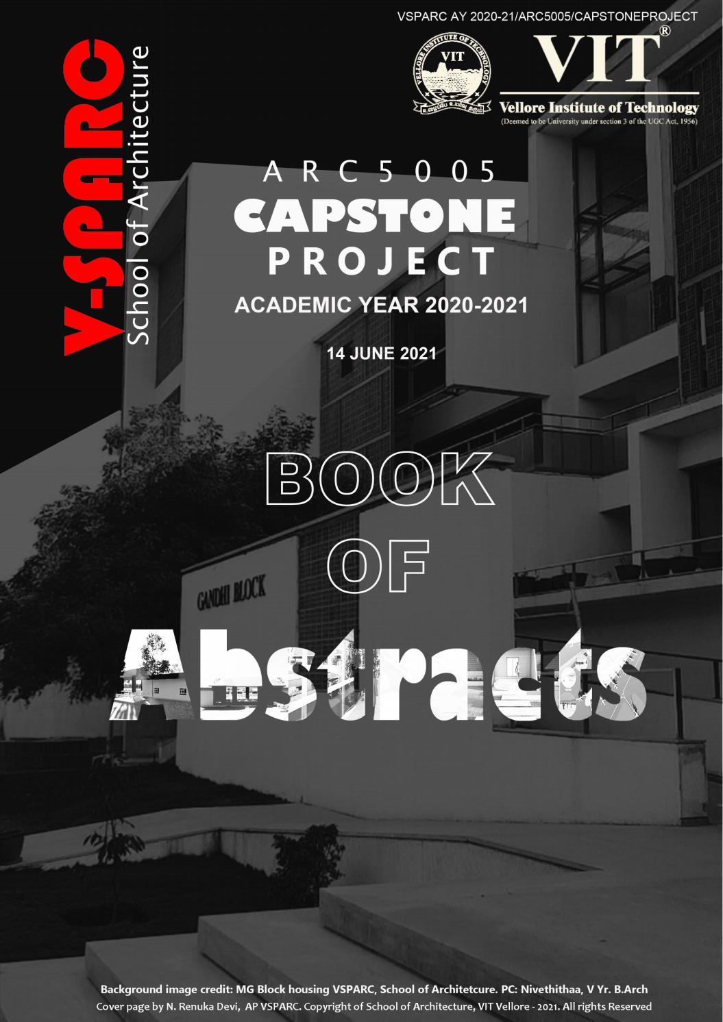 Book of Abstract Capstone Project VSPARC VIT Academic Year 202021 by