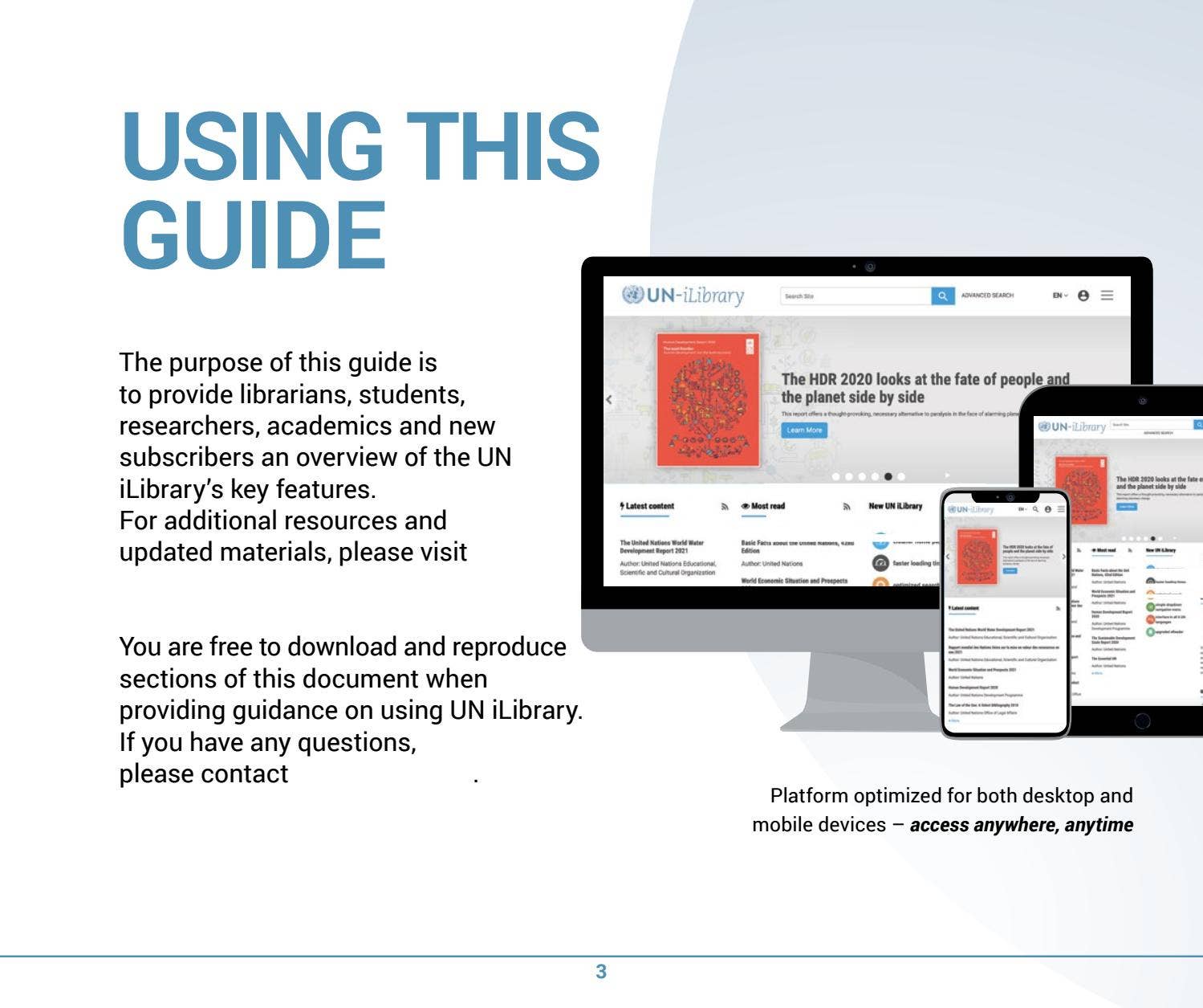 Ilibrary UN iLibrary - user guide for researchers by United Nations Publications ...
