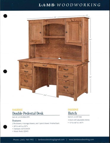 E & G Amish Furniture 家具目录 · L&N Woodworking 2021 QUICKSHIP - E&G Amish 家具 第 11 页