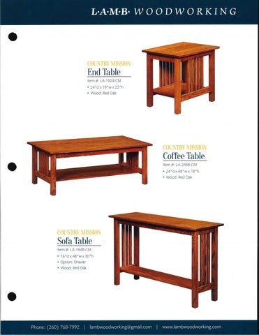E & G Amish Furniture 家具目录 · L&N Woodworking 2021 QUICKSHIP - E&G Amish 家具 第 17 页
