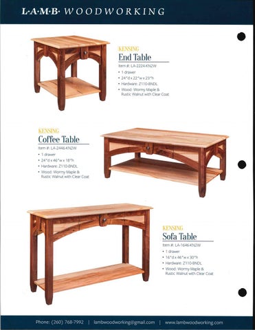 E & G Amish Furniture 家具目录 · L&N Woodworking 2021 QUICKSHIP - E&G Amish 家具 第 18 页