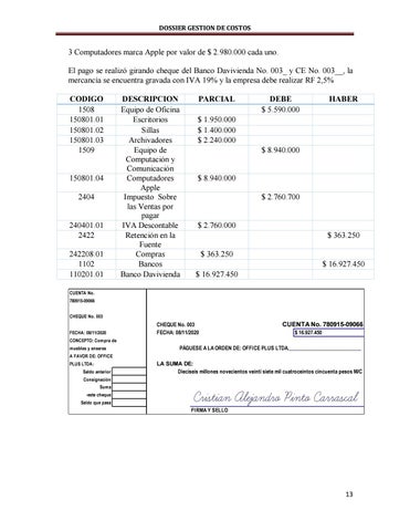 Dossier 德文 Gestion 德文 Costos 第 14 页