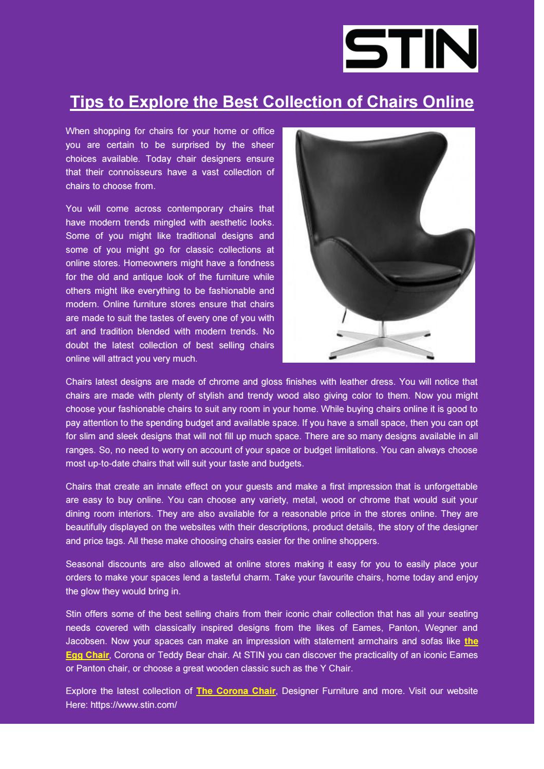 The Best Collection of Chairs Online by Stin Furniture Issuu
