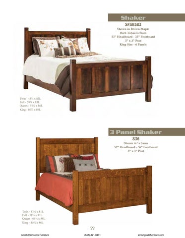 Amish Heirlooms Furniture Schrock's 家具目录 第 22 页